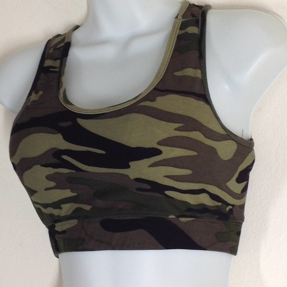 Fit In Brown Camo Sport Bra - Picture 3 of 9
